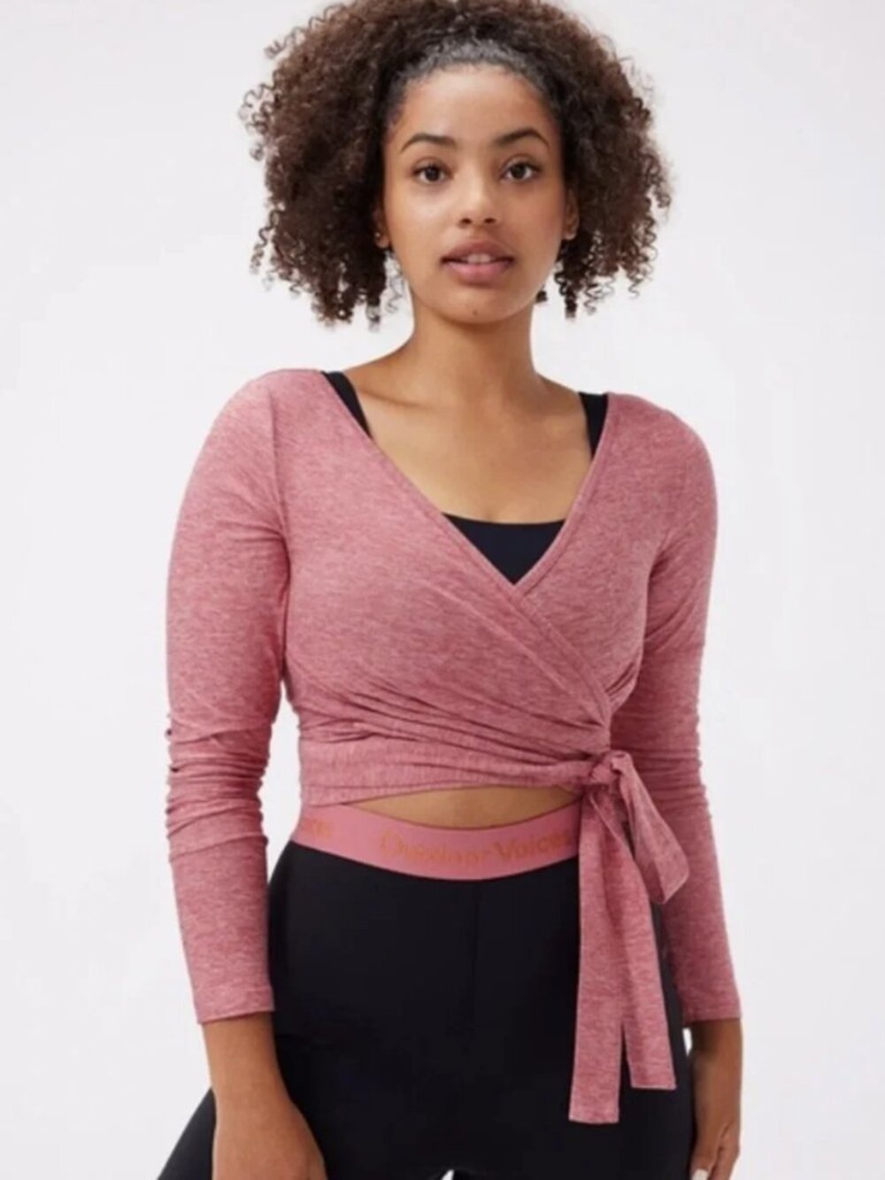 Outdoor Voices All Day Long-Sleeve Wrap – Desert Rose – XL
